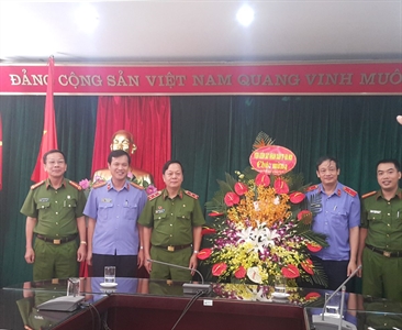 Viện kiểm sát nhân dân thành phố Hà Nội làm việc với Học viện cảnh sát nhân...